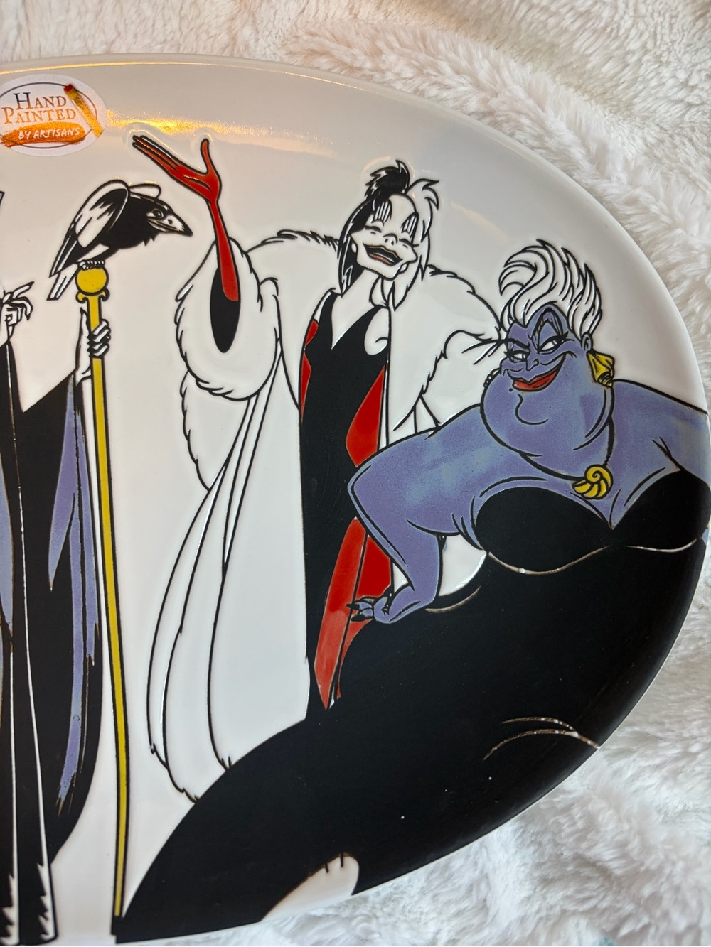 Disney Villains Serving Platter Hand Painted New - Picture 4 of 6